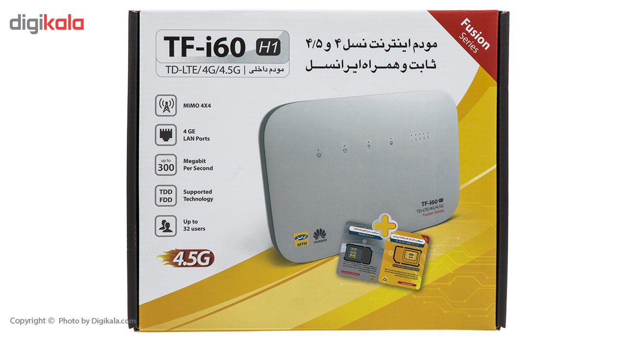 مودم 4G/TD-LTE ایرانسل مدل TF-i60 H1 main 1 13