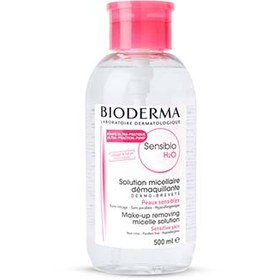 میسلار سن سی بیو H2o بایودرما 500میل پمپی Bioderma Make Up Removing Micellaire Solution Sensitive Skin