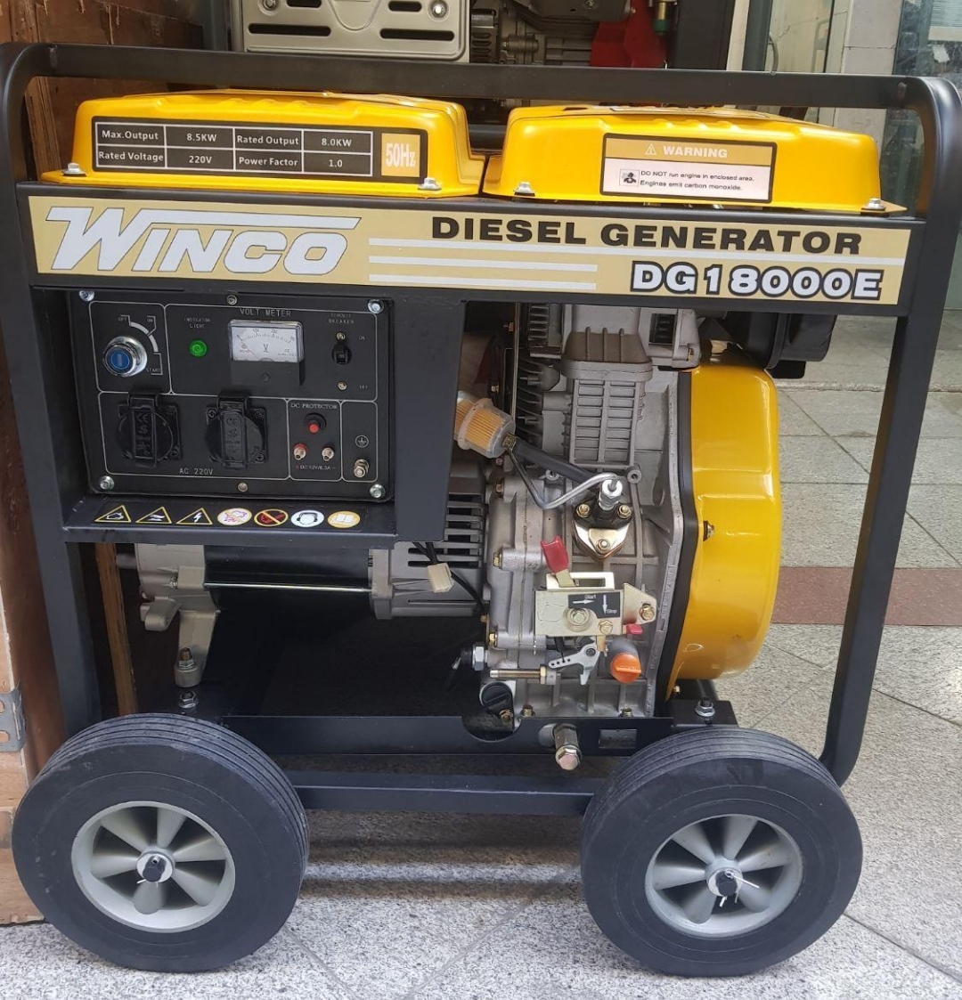 موتور برق دیزلی 8/5کیلو وات وینکو مدل DG18000E