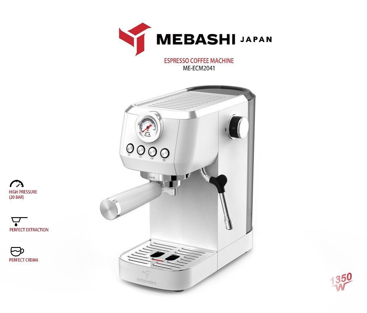 اسپرسوساز مباشی مدل ME-ECM 2041 ا Mebashi ME-ECM 2041 Espresso Maker