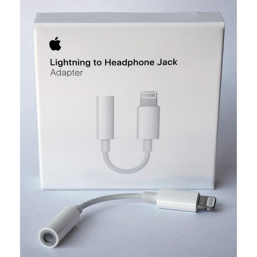 جک هندزفری آیفون اورجینال- Apple Lightning To Headphone Jack Adapter
