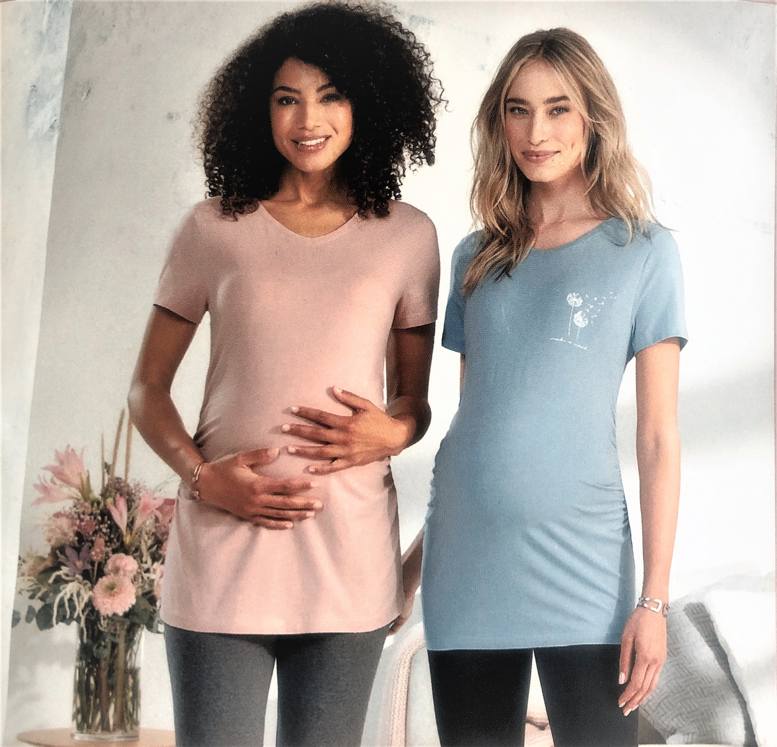 پیراهن زنانه حاملگی پک 2 تایی برند blue motion 151 تنخور