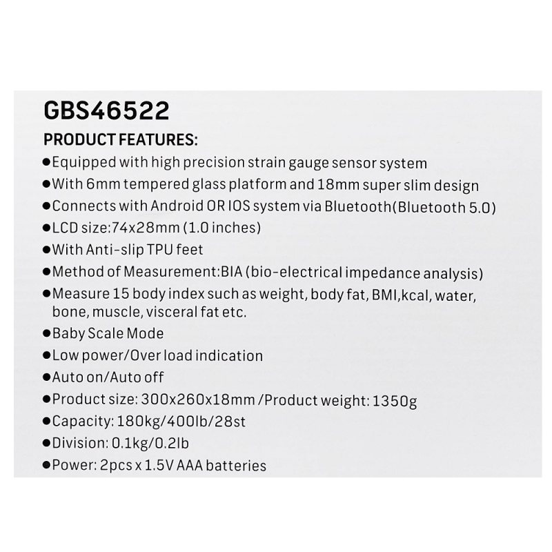ترازو دیجیتال جی پاس مدل GBS46522
