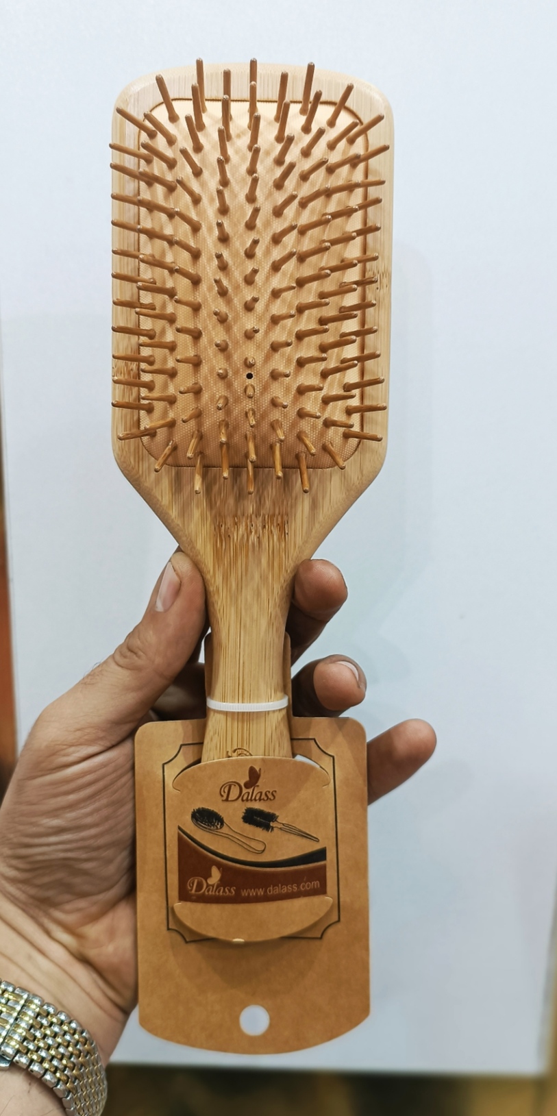 برس چوبی بامبو اورجینال مستطیلی