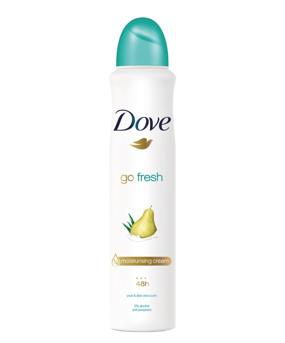 اسپری ضدتعریق گلابی و آلوئه ورای داو Dove Go Fresh Pear حجم 250 میلی لیتر-فروشگاه اینترنتی آرایشی بهداشتی آزارو