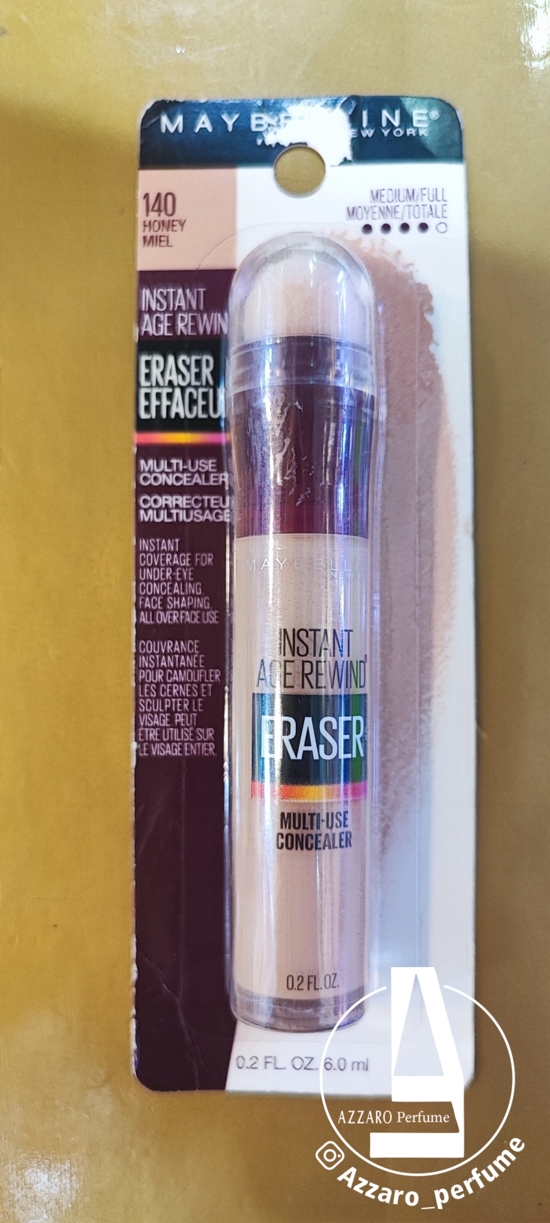 کانسیلر میبلین Eraser اورجینال شماره 130 -فروشگاه اینترنتی آرایشی بهداشتی آزارو