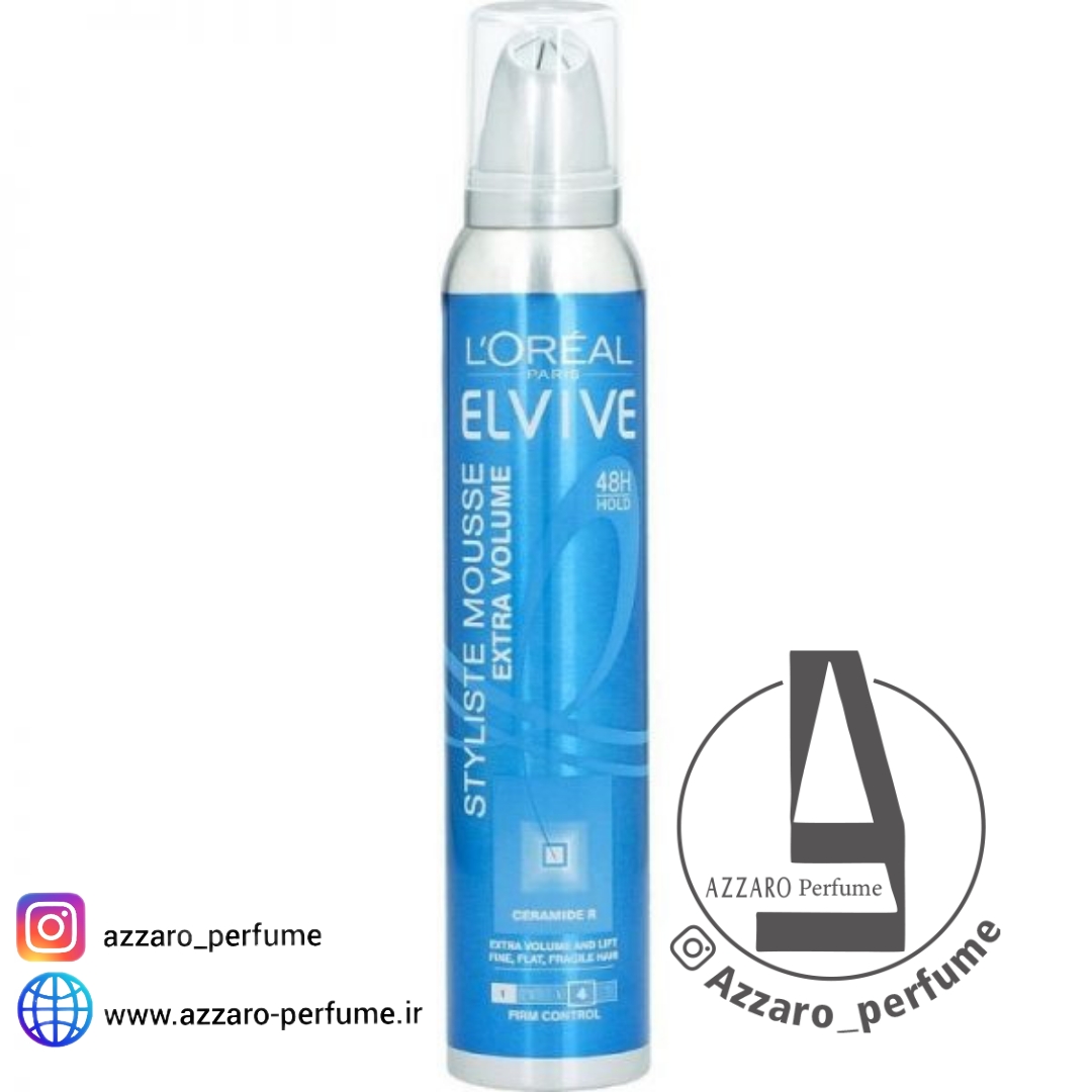 موس لورآل سری Elvive مدل Extra Volume حجم 200 میلی لیتر-فروشگاه اینترنتی آرایشی بهداشتی آزارو