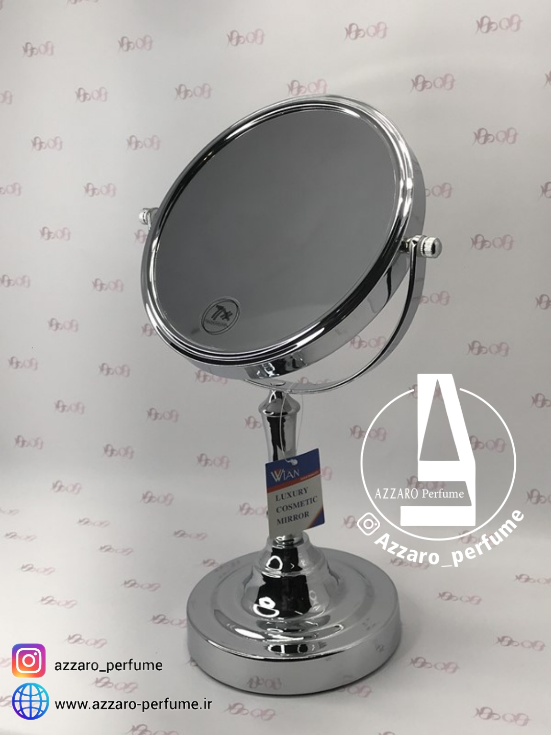 آینه دو طرفه آرایشی پایه دار رومیزی وین کد (M200) - Wian-فروشگاه اینترنتی آرایشی بهداشتی آزارو