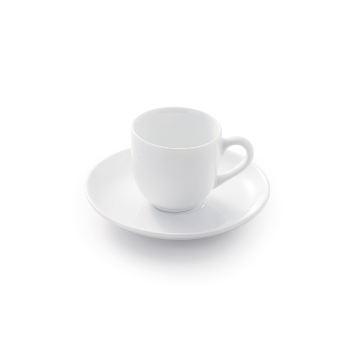 سرویس چینی زرین 12 پارچه قهوه خوری مدل سفید