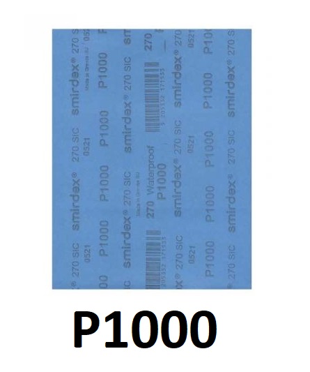 ورق سنباده اسمیردکس پوستاب پشت آبی P1000 (ساخت یونان)