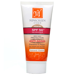 کرم ضد آفتاب ضدچروک بژ طبیعی SPF50 مای
