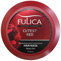 ماسک مو تقویت کننده موهای قرمز فولیکا
