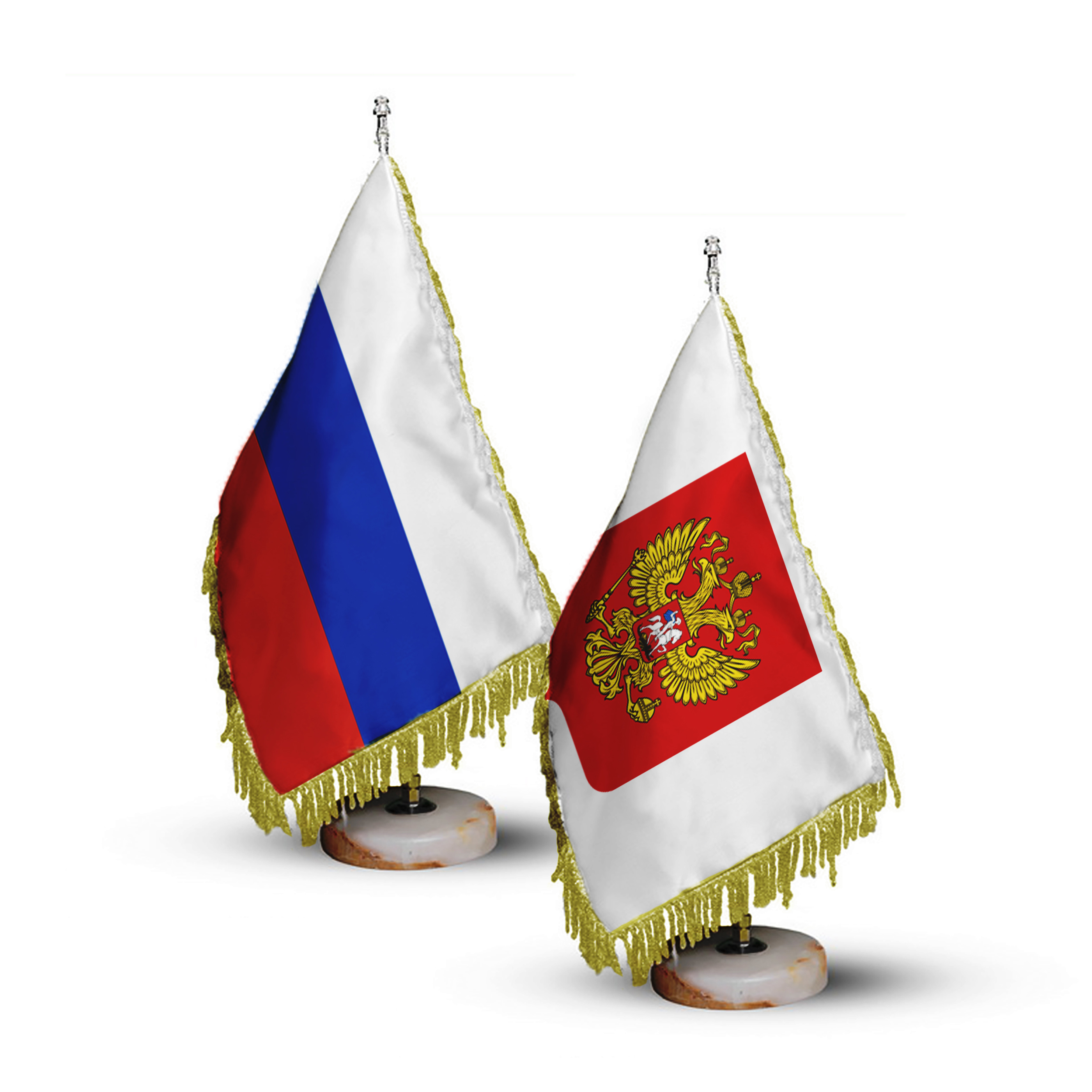 پرچم و نشان رومیزی روسیه مجموعه دو عددی