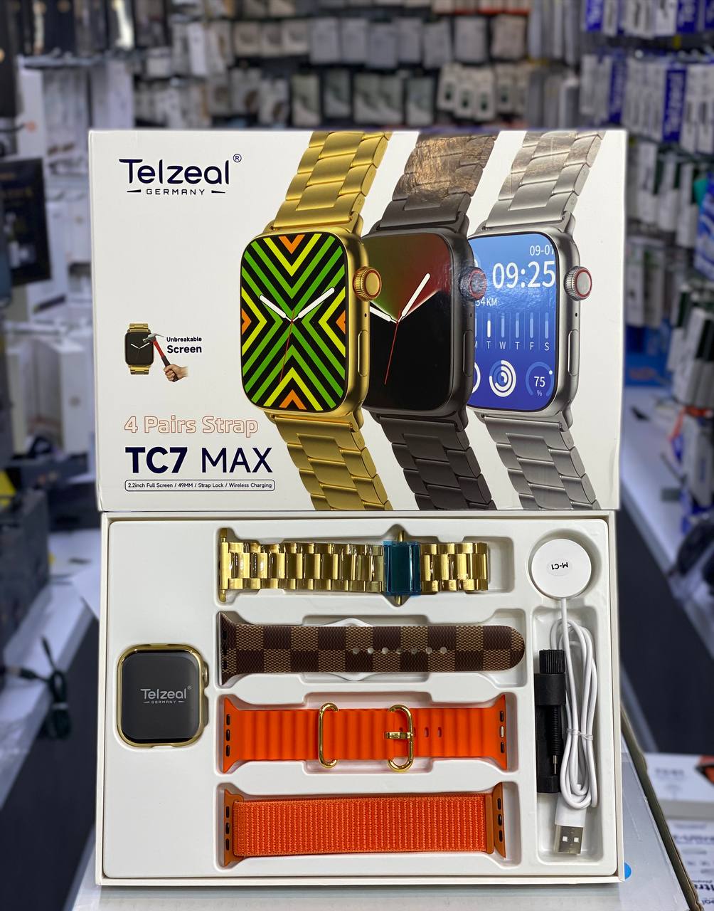 خرید ساعت هوشمند مچی مکس مدل Telzeal TC7 max