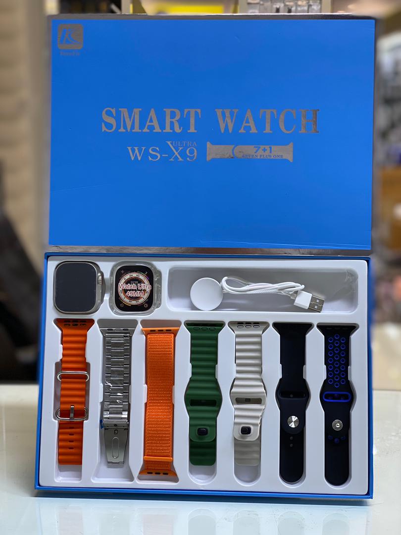 پک ساعت هوشمند مدل WSX9 با 7 عدد بند همراه
