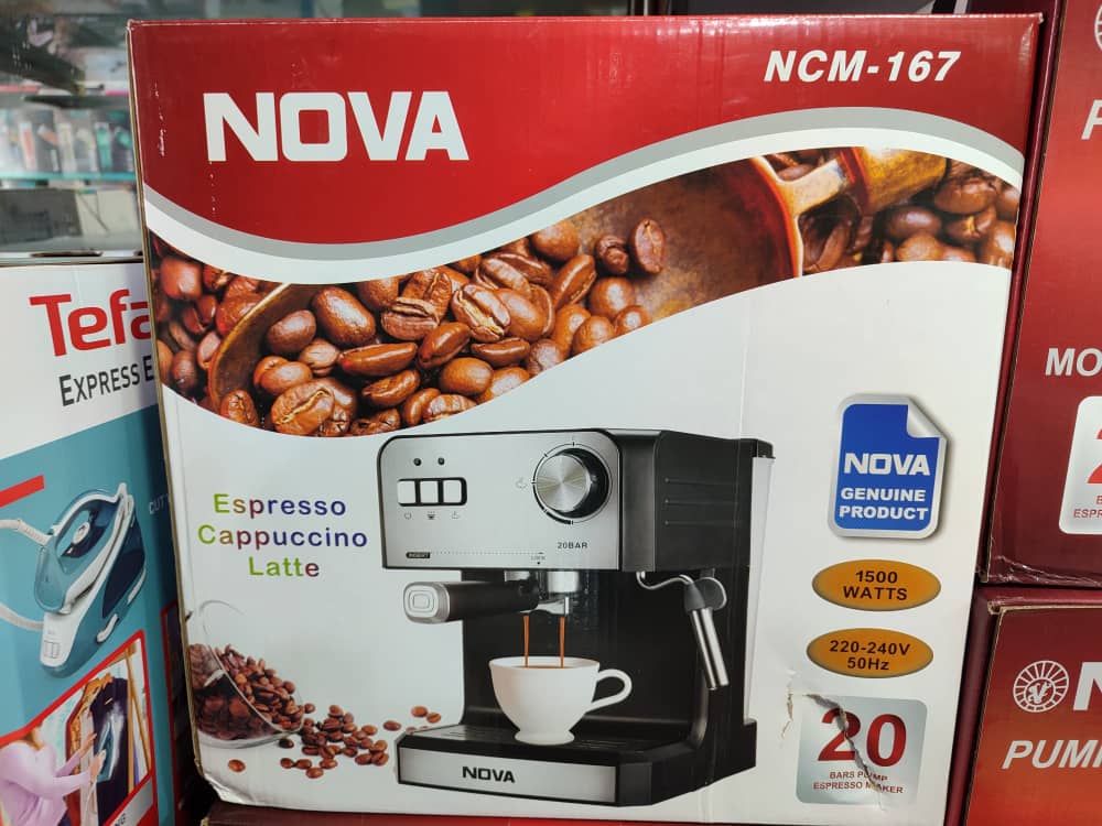 قهوه ساز20 بار نوا  مدل NOVA NCM-167 با توان 1500 وات