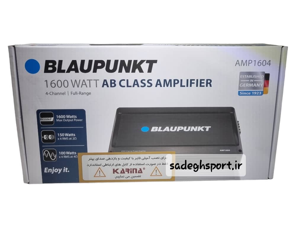 Car amplifier 4x100 model AMP1604 brand BLAUPUNKT