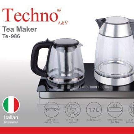 چای ساز دیجیتال کتری پیرکس تکنو مدل Te-986