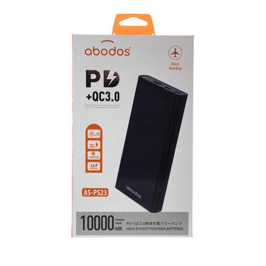 پاوربانک 10 هزار آبودوس مدل ABODOS AS-PS23