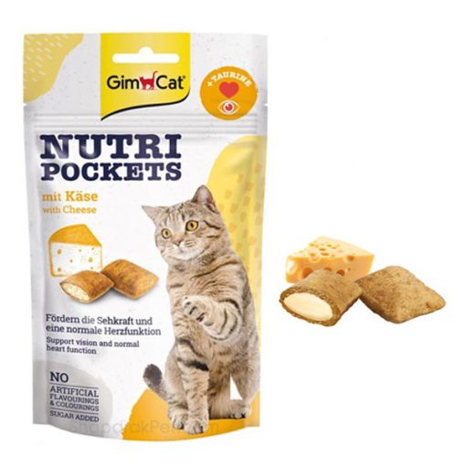 تشویقی ویتامینه گربه جیم کت باطعم پنیر ۶۰ گرم