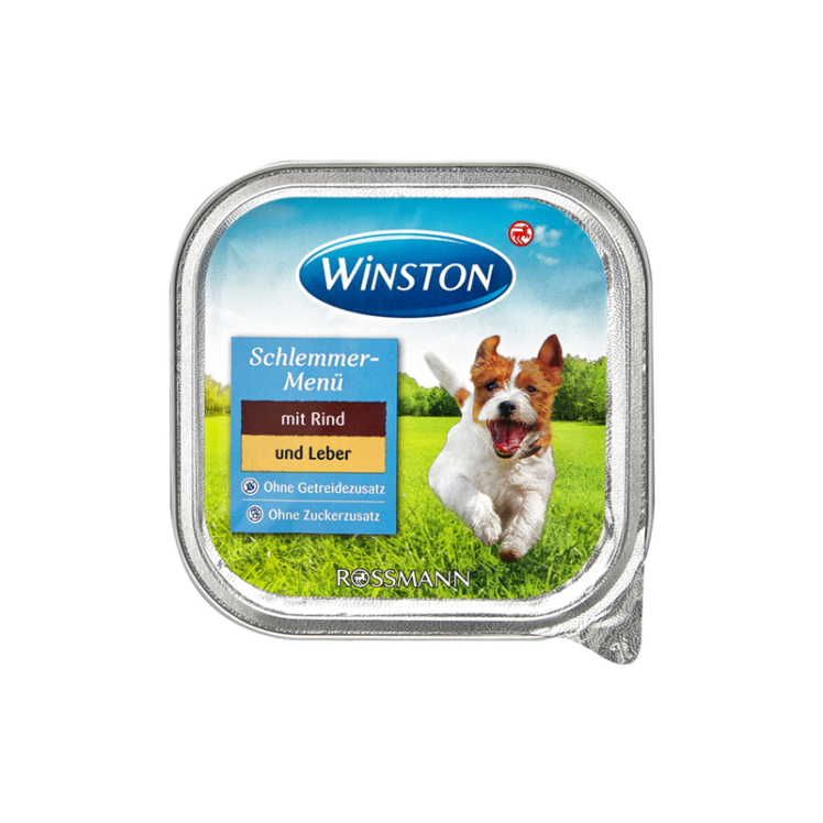 غذای کاسه ای سگ وینستون با طعم گوشت و جگر Winston Beef & Liver وزن 150 گرم
