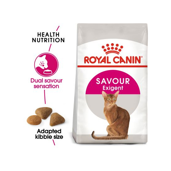 غذای خشک گربه رویال کنین مخصوص گربه بد غذا Royal Canin Savour Exigent وزن 400 گرم
