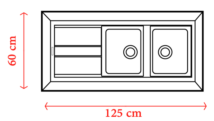 سینک گرانیتی روکار ولکان مدل 407(ارسال رایگان)