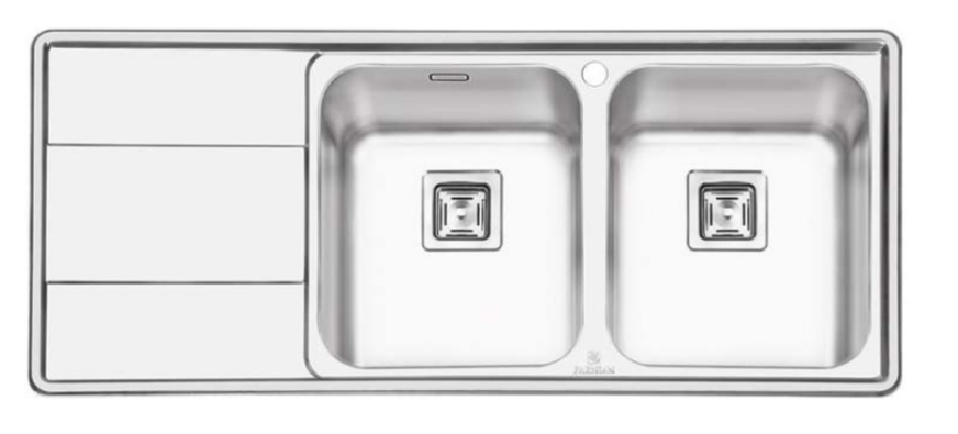 سینک ظرفشویی پرنیان مدل PS 1215 استیل توکار