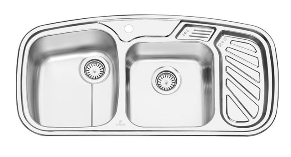 سینک ظرفشویی پرنیان مدل PS 1205 استیل فانتزی توکار