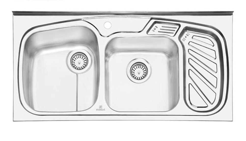 سینک ظرفشویی پرنیان مدل PS1105 استیل روکار