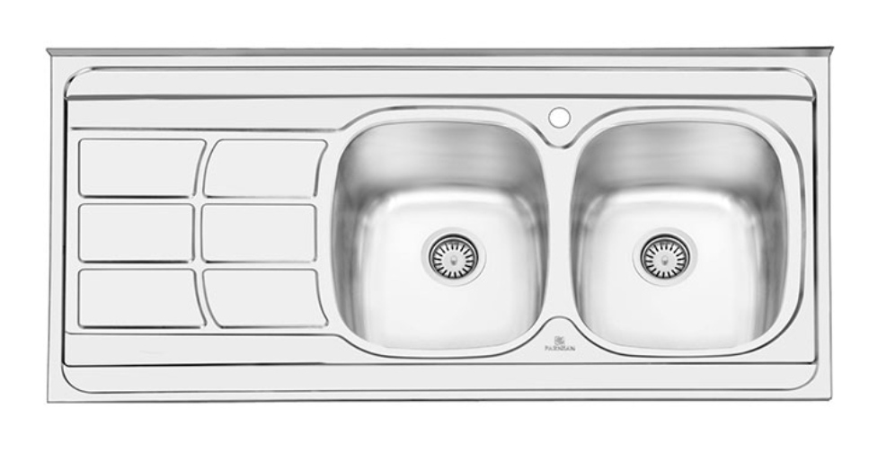 سینک ظرفشویی پرنیان مدل PS1109 استیل روکار