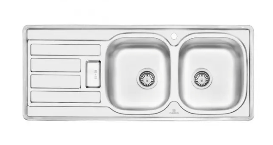 سینک ظرفشویی پرنیان مدل PS2201 استیل توکار