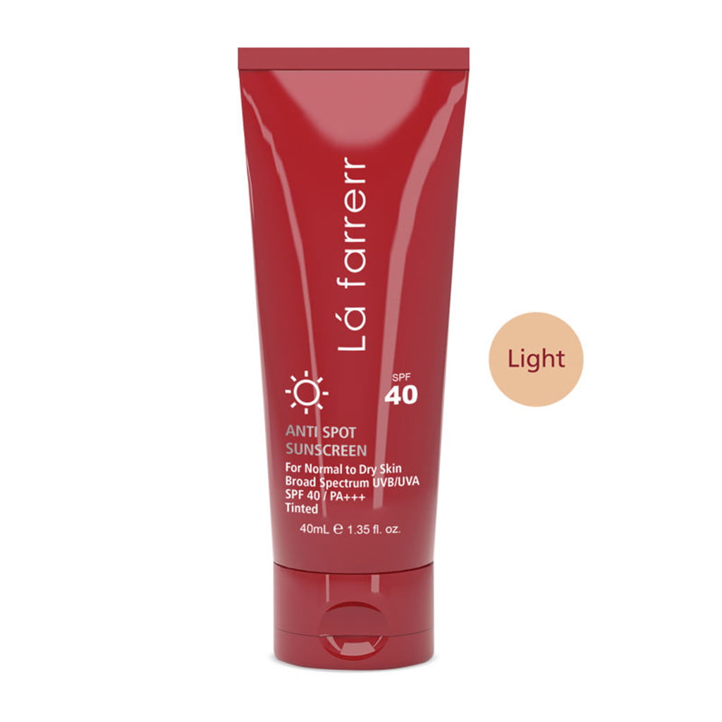 کرم ضد آفتاب و ضد لک رنگ روشن مناسب پوست‌ های خشک و معمولی Lafarrerr SPF40
