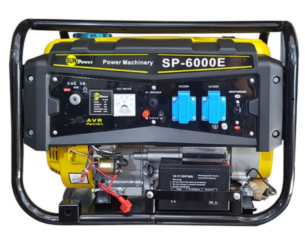 موتور برق بنزینی سان پاور3کیلووات استارتی مدل SP_6000E