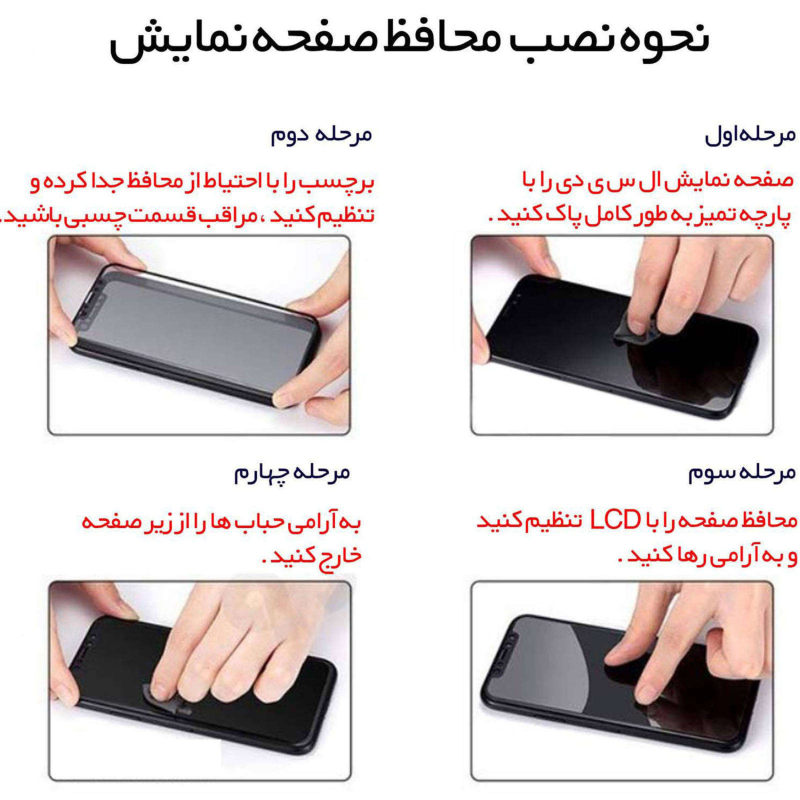 محافظ صفحه نمایش مناسب برای گوشی موبایل اپل IphoneSE2 / 8/ 7 / 6
