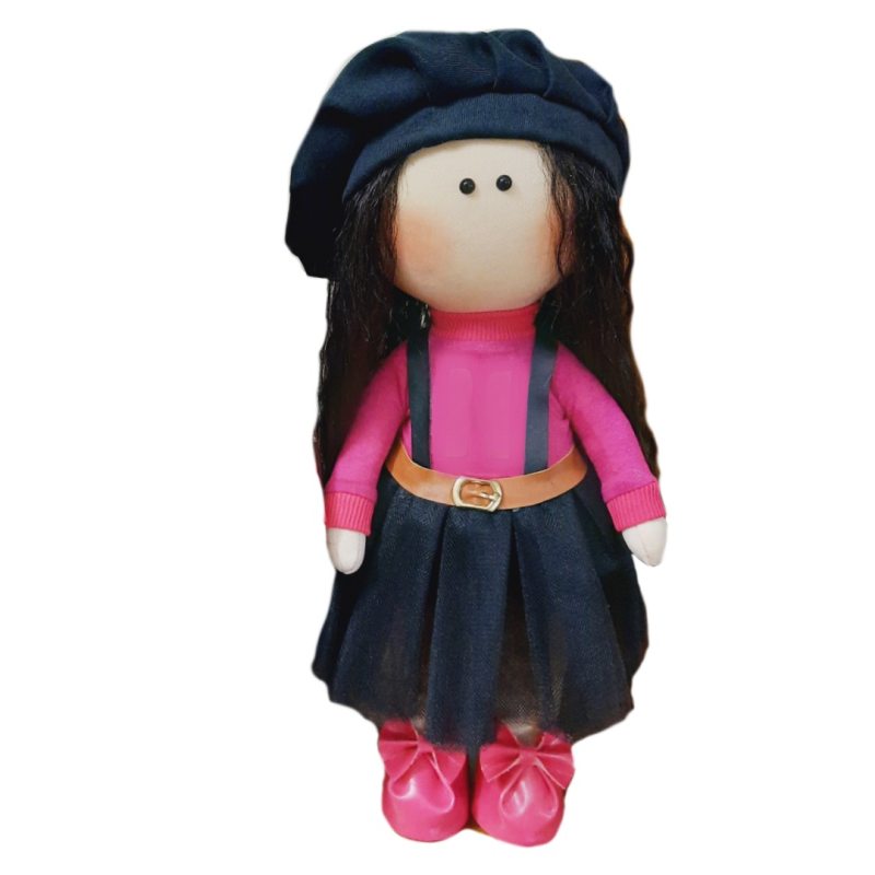 عروسک مدل دختر کلاه فرانسوی ارتفاع 35 سانتی