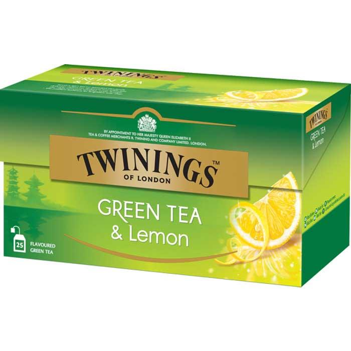 چای توینینگز green lemon تی بگ ۲۵ عددی انگلیسی