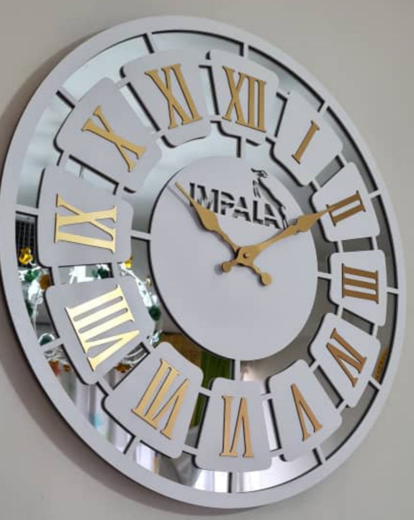 ساعت دیواری آینه ای رولکس بسیار زیبا با دو سال گارانتی