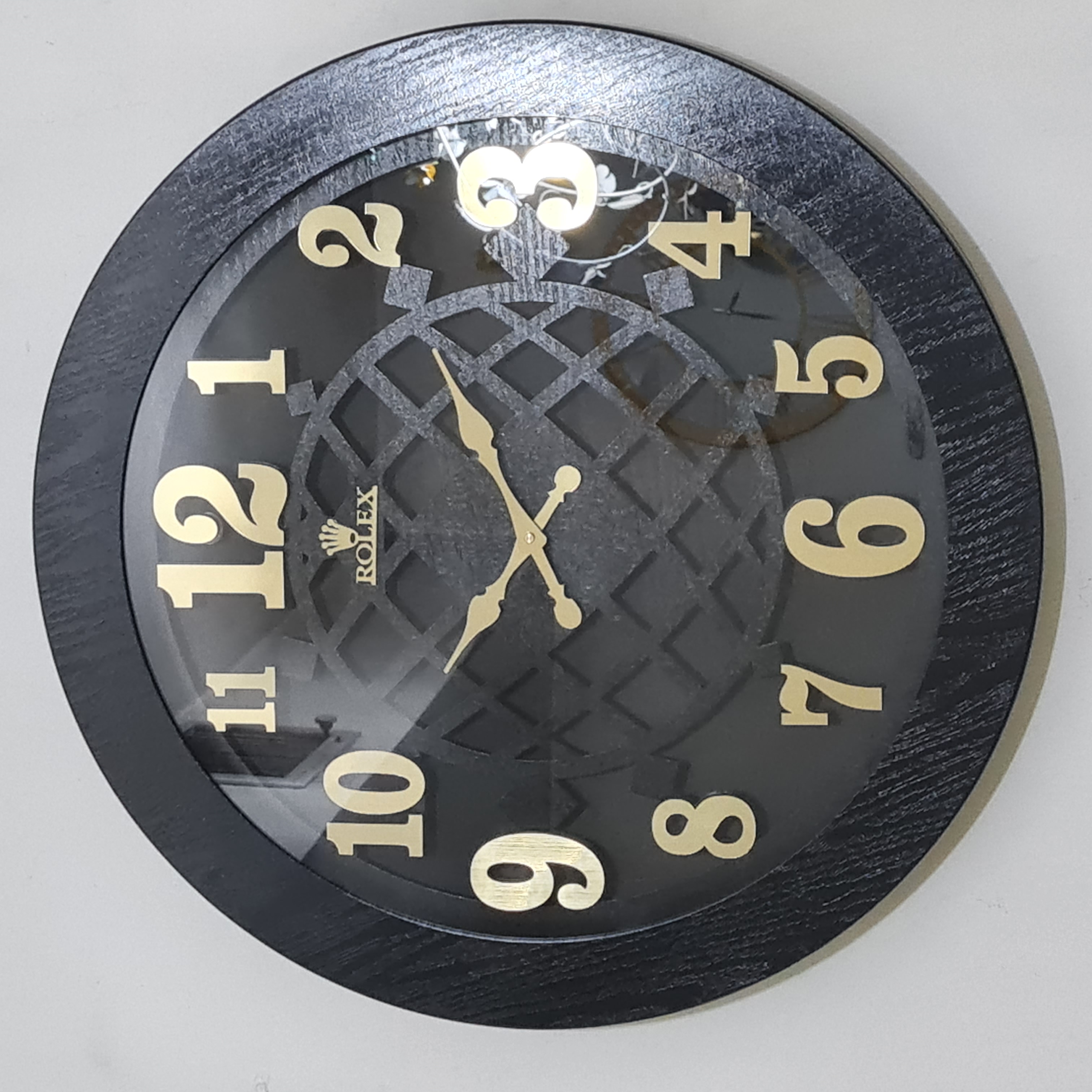 ساعت دیواری تمام چوبیر رولکس ۱۱۱ قطر ۶۰ سانت در چهار رنگ مختلف بسیار زیبا و با کیفیت