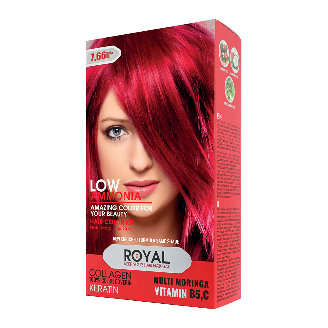 رنگ موی قرمز یاقوتی