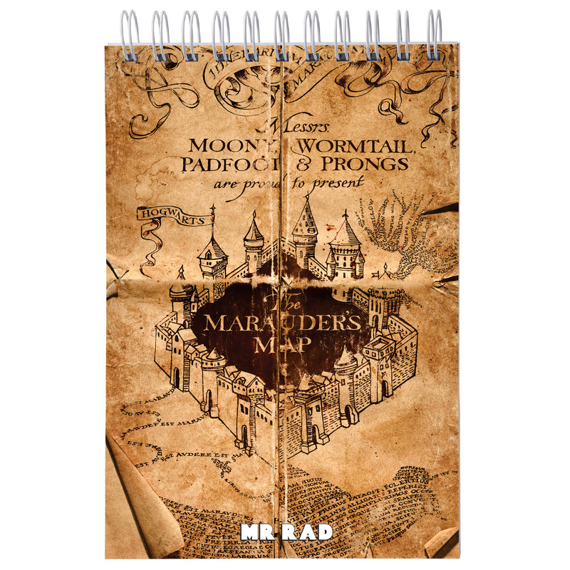 دفترچه یادداشت مسترراد طرح نقشه غارتگر هری پاتر1521