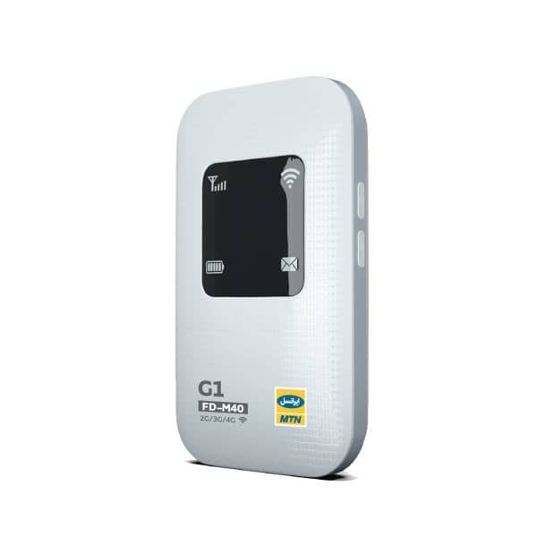 مودم  جیبی سیم کارتی ۴G LTE قابل حمل ایرانسل مدل FD-M40 G1  با اینترنت 100 گیگ 6ماهه گارانتی یکساله