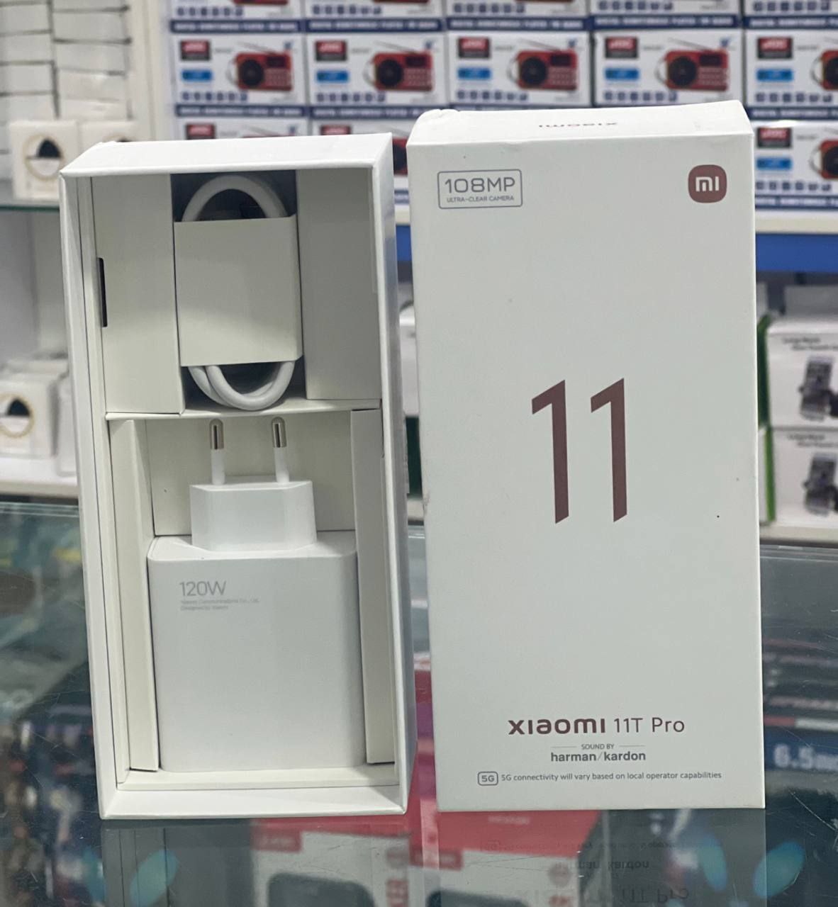 شارژر 120 واتی اصلی شیائومی سرجعبه Xiaomi 120W همراه با کابل و کارتن