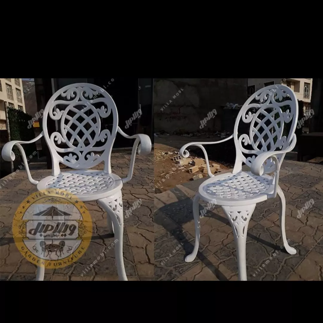 صندلی باغی آلومینیومی مدل تاج