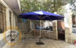 چتر پایه وسط باغی قطر چهار متری استیل