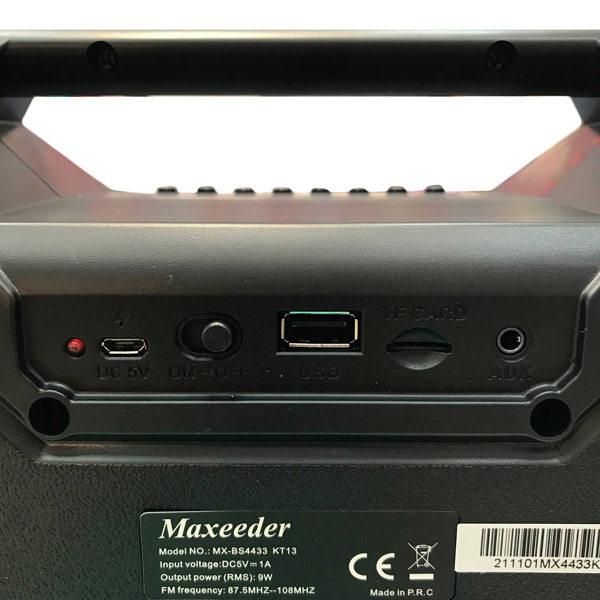 اسپیکر بلوتوثی قابل حمل مکسیدر مدل MX-kt13