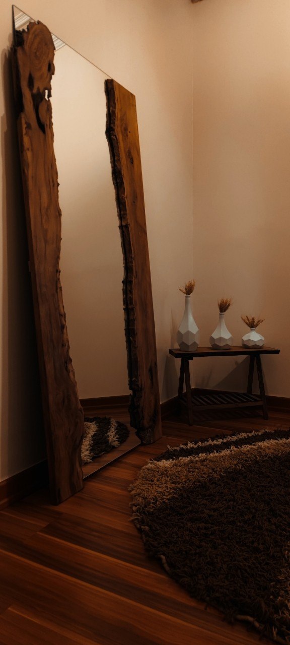 آینه قدی چوبی چنار