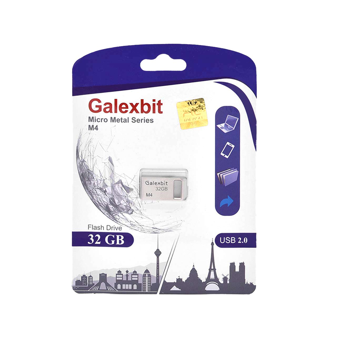 Galexbit Micro metal series M4 USB2.0 Flash Memory-32GB #(گارانتی تلاش