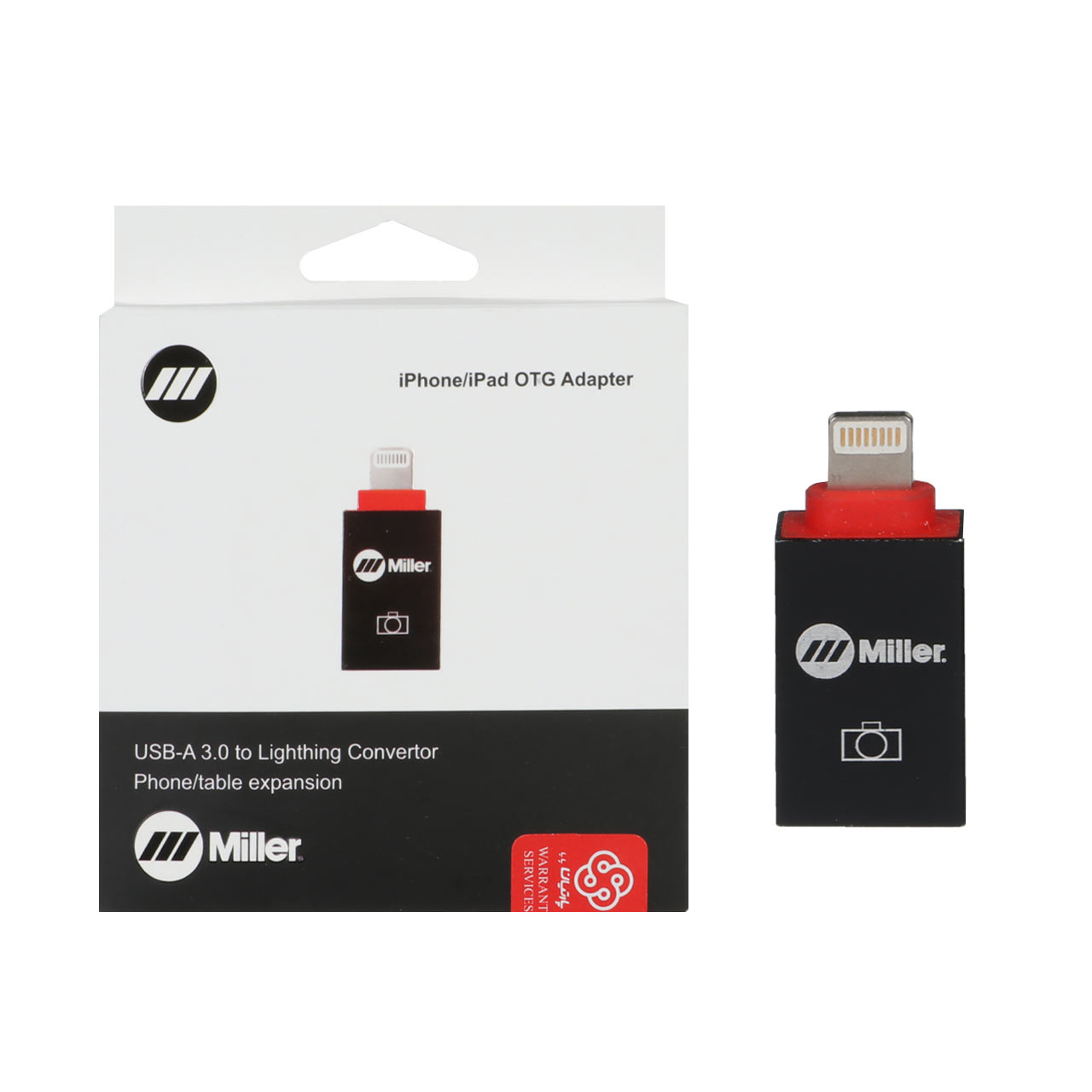 تبدیل Miller OTG USB3.0 TO Lightning مدل MO-204 - مشکی #