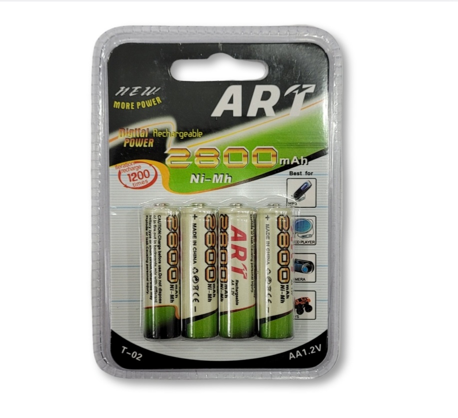 باتری شارژی قلم ART پک ۴ عددی